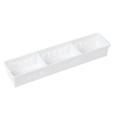 Organizator Sertare, 2 Compartimente, Plastic, Alb, 35x8x5cm