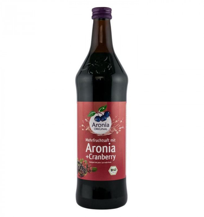 Suc de Aronia cu Suc de Merisoare Bio Aronia 700ml