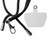 Snur textil universal pentru telefon, negru