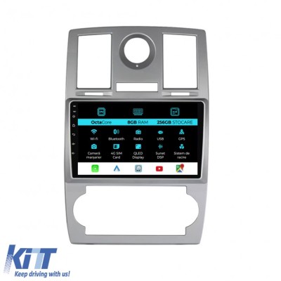 Navigatie Dedicata Chrysler 300C (2004-2008), 9Inch, 8Gb Ram, 256Gb Stocare, Carplay Performance AutoTuning foto