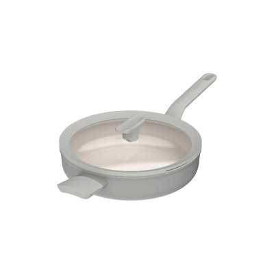 Tigaie BergHOFF Balance Moonmist, 26 cm, 2.9L, capac, Aluminiu reciclat, Sticla, Gri HighLine Cooking foto