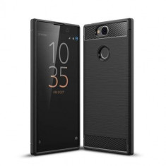 Husa Sony Xperia XA2 Plus TPU Carbon Neagra foto