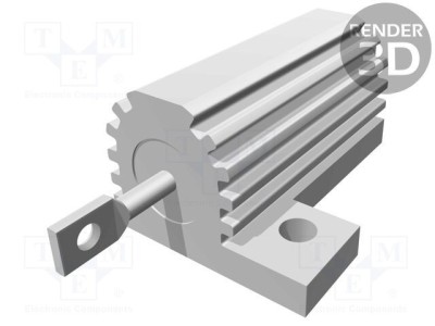 Rezistor bobinat cu radiator 1&amp;Omega; 25W &amp;plusmn;5% TE Connectivity foto