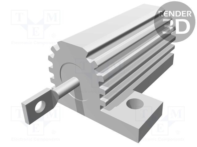 Rezistor bobinat cu radiator 1&Omega; 25W &plusmn;5% TE Connectivity