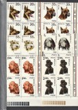 ROMANIA 1971 LP 754 CAINI BLOC DE 4 TIMBRE COLT DE COALA MNH