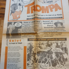 ziarul trompa 1995-anul 1,nr.1-prima paritie,ziar vesel al poporului roman