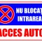 Indicator pentru interzicere nu blocati intrarea acces auto