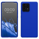 Husa Kwmobile pentru Motorola Edge 40 Pro/Edge Plus (2023), Albastru, Silicon, KWM0000190S007C, Carcasa