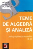 Petre Nachila - Teme de algebra si analiza pentru pregatirea bacalaureatului, Paralela 45