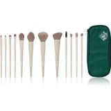 So Eco Flawless 12 Piece Brush &amp; Bag Set Complexion Sponge set de pensule cu geantă