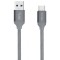 Cablu Date si Incarcare USB la USB Type-C Nevox 1457, USB 3.1, 1 m, Gri TC-1457