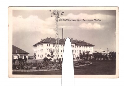 CP Carmen Silva - Sanatoriul Militar, circulata 1943, animata, stare foarte buna foto