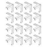 Cumpara ieftin Set 16 protectii pentru colturi mobila, silicon, transparent, pentru siguranta copiilor