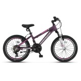 Bicicleta copii UMIT Mirage Girls, culoare mov/roz, roata 20&quot;, cadru aluminiu Cod:52066120001