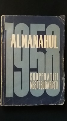 Almanahul Cooperatiei Mestesugaresti 1958 (almanah calendar Ucecom RPR reclama) foto