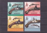 ROMANIA - 2017 - ARME DIN COLECTIA MUZEULUI PELES,SERIE COMPLETA LP2139, MNH., Militar, Nestampilat