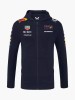 Red Bull Racing hanorac de bărbați cu glugă official Teamline Replica zip navy F1 Team 2025 - XXL