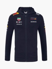 Red Bull Racing hanorac de bărbați cu glugă official Teamline Replica zip navy F1 Team 2025 - XXXL