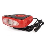 Termoventilator auto cu functie de incalzire, dezghetare si ventilator, cu lampa LED, 12V, 150W, cablu 1,5 m, alimentare la priza bricheta, AMiO