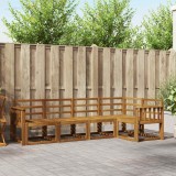 vidaXL Set de canapea 5 pcs natural 3366387