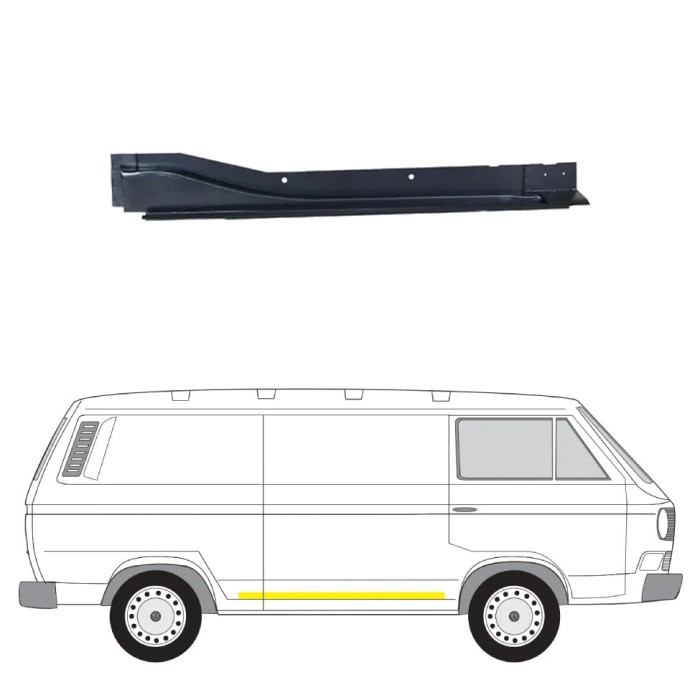 Sina usa culisanta Volkswagen Transporter (T3), 07.1979-1990, montare dreapta, KLOKKERHOLM