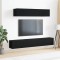 Set comodă TV 4 pcs Stejar negru 100 x 30 x 30 cm Lemn compozit