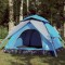 Cort de camping cupolă 4 persoane, setare rapidă, albastru