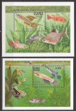 UGANDA,SIERRA LEONE FAUNA MARINA ( 2 colite dantelate ) MNH, Nestampilat