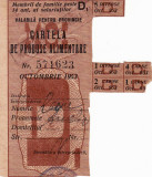 TICHET CARTELA PRODUSE ALIMENTARE 1953,DIVERSE PENTRU MEMBRII DE FAMILIE