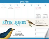 Effin&#039; Birds 2024 Weekly Desk Pad Calendar