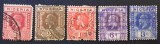 Nigeria Colonială 1914&ndash;1936 - Set de 5 Timbre Definitive Clasice &bdquo;Regele George al V-lea&rdquo; -CLN1
