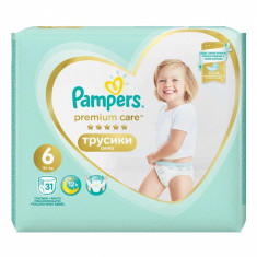 Scutece Pampers Premium Care Pants 6 Value Pack, 31 buc/pachet foto