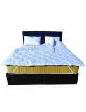 Set Saltea cu arcuri impachetate individual, Pocket Spring Milano, 160x200x24cm, fermitate mediu spre soft, sistem de aerisire perimetral, Saltex plus, 160x200