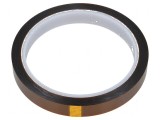 Bandă pentru temperaturi ridicate 0,07mm 50% ambră max. 230&deg;C