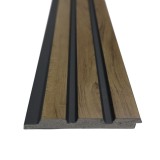 Riflaj decorativ tip panou, polistiren extrudat, Power Ray AM1315, maro, 2700 x 120 x 12 mm