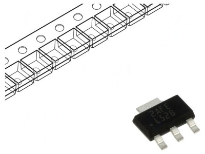 Stabilizator de Tensiune LDO 3.3V 1A SOT223 foto