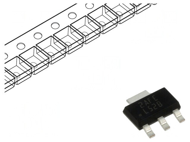 Stabilizator de Tensiune LDO 3.3V 1A SOT223
