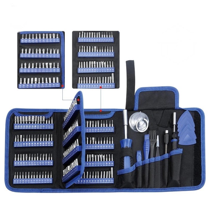Set 2 surubelnite inalta precizie 170 in 1, KING&#039;SDUN, maner ergonomic, tija extensie telescopica, reparatii laptop, camera, telefon, drona