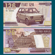 !!! BANCNOTA MATEJ GABRIS - AUTOMOBILUL FIAT 126 - 2023 - UNC