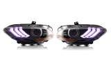 Set faruri FORD MUSTANG, 05.2018-04.2023, dynamic indicator; cu LED RGB daytime running light; LED; electrical; TUNING; LED,