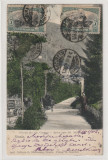 Sinaia-Privire din Str.Carmen-Sylva spre Sft. Manastire,circulata 1906,, Printata