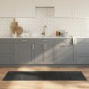 Covor dreptunghiular gri bambus 60x200 cm. Covorase intrare, hol, living, dormitor. Covoare de calitate, rezistente la uzura.