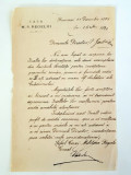 Scrisoare trimisa de Seful Casei Militare Regale catre Petre Garboviceanu, presed. Soc. &amp;quot,Transilvania&amp;quot,.