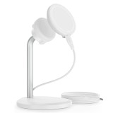 Incarcator wireless esr halolock shift, pad stand magnetic detasabil compatibil magsafe alb