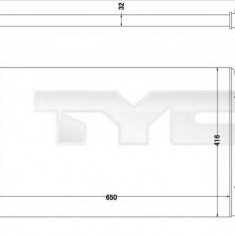 Radiator, racire motor AUDI A3 Sportback (8PA) (2004 - 2013) TYC 737-0063-R