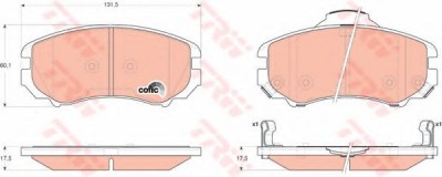 Set placute frana,frana disc HYUNDAI SONATA V (NF) (2005 - 2010) TRW GDB3352 foto