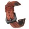 Curea piele naturala, compatibila Samsung Galaxy Watch Active 2, telescoape Quick Release, Maro Aprins