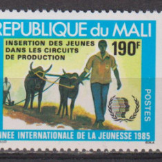 ANUL INTERNATIONAL AL TINERETULUI 1985 MALI MI. 1050-1052 MNH