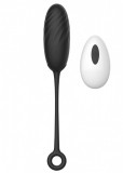 Ou Vibrator Pearl Love Egg, 10 Moduri Vibratii, Remote Control, Silicon, USB, Negru, 19.5 cm, Guilty Toys, Sexxify