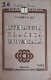 Literatura Clasica Universala Vol. 1, Colectiv, Fundatiei Romania de Maine, 1993, Romana, 190 Pagini, Paperback